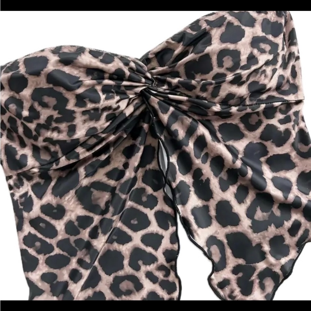 Leopard, Boho, Bandeau Top - Picture 3 of 6